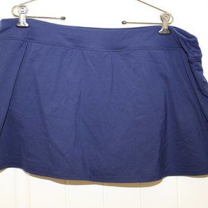 Lands End Navy Swim Skirt 22W